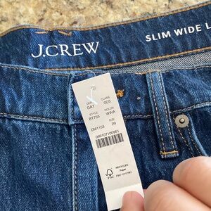 NWT slim wide leg jeans